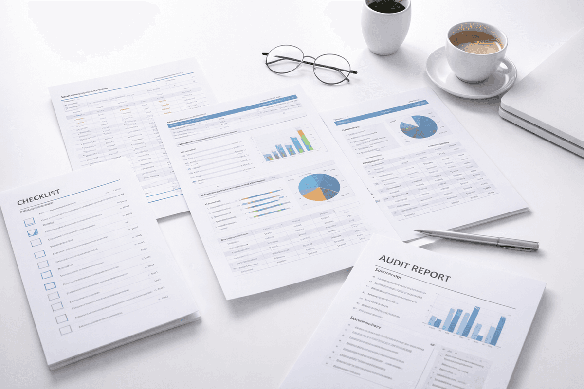 Manual compliance — spreadsheets, audit reports, checklists